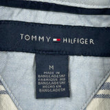 Tommy Hilfiger Checked Short Sleeve Shirt - Medium Blue Cotton