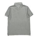 Tommy Hilfiger Polo Shirt - Small Grey Cotton