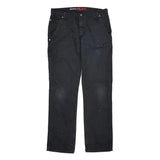 Flex Dickies Carpenter Pants - 34W 32L Black Cotton Blend
