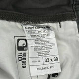 Carhartt Carpenter Trousers - 34W 30L Black Cotton Blend