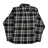 Dickies Checked Flannel Shirt - 2XL Black & White Cotton