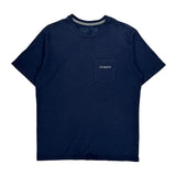 Patagonia Graphic T-Shirt - Small Navy Cotton