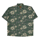 Pineapple Connection Floral Hawaiian Shirt - Large Cream Cotton