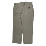Carhartt Double Knee Carpenter Pants - 38W 32L Khaki Cotton