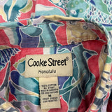 Cooke Street Floral Hawaiian Shirt - Medium Multicoloured Cotton