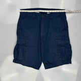 Levis Cargo Cargo Shorts - 36W 11L Blue Cotton