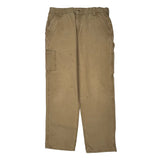 Carhartt Double Knee Carpenter Pants - 34W 32L Khaki Cotton