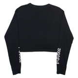 NIKE Womens T-Shirt Black Long Sleeve Crew Neck M