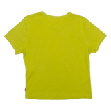 LEVI'S Womens T-Shirt Green Crew Neck S