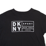 DKNY Womens T-Shirt Black Crew Neck M