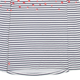 JOULES Striped Womens T-Shirt White Long Sleeve UK 12