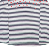JOULES Striped Womens T-Shirt White Long Sleeve UK 12