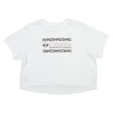 COLUMBIA Cropped Womens T-Shirt White Crew Neck M