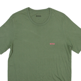 BOSS Mens T-Shirt Green Crew Neck M