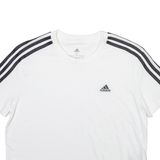 ADIDAS Womens T-Shirt White Crew Neck S