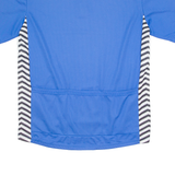 STRIPED Cycling Mens Jersey Blue 1/4 Zip 2XL