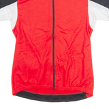 4 SPORTS Cycling Mens Jersey Red 1/4 Zip M