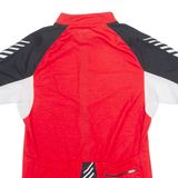 4 SPORTS Cycling Mens Jersey Red 1/4 Zip M
