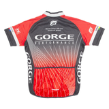 BIKEZONE Cycling Mens Jersey Red 1/4 Zip L