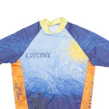 ARTISANS Cycling Mens Jersey Blue USA 1/4 Zip XL