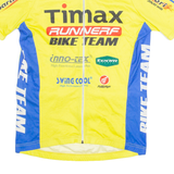 TEAM SPORTS Cycling Mens Jersey Yellow 1/4 Zip M