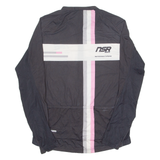 NEVER STOP RIDING Cycling Womens Jersey Black Long Sleeve 1/4 Zip M