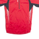STOKE Cycling Mens Jersey Red 1/4 Zip S