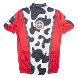 MICHEL JORDI Cycling Mens Jersey Red 1/4 Zip XL
