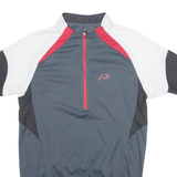 PROTECTIVE Cycling Mens Jersey Grey 1/4 Zip L