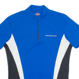 CROSSWAVE Cycling Mens Jersey Blue 1/4 Zip L