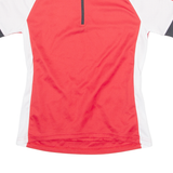 LOFFLER Cycling Boys Jersey Red 1/4 Zip 13-14Y