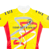 TEKER Cycling Mens Jersey Yellow 1/4 Zip L