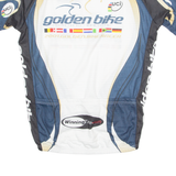 BIORACER Cycling Mens Jersey Blue 1/4 Zip M