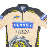 SANTINI Cycling Mens Jersey Beige 1/4 Zip 2XL