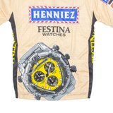 SANTINI Cycling Mens Jersey Beige 1/4 Zip 2XL