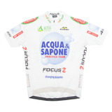GSG Cycling Mens Jersey White 1/4 Zip L