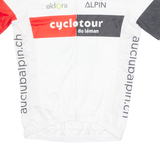 MSTINA Cycling Mens Jersey White 1/4 Zip M