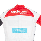 MSTINA Cycling Mens Jersey White 1/4 Zip M