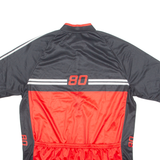 80 Cycling Mens Jersey Red 1/4 Zip XL
