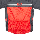 80 Cycling Mens Jersey Red 1/4 Zip XL