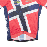 HUERZELER Cycling Mens Jersey Red 1/4 Zip XL