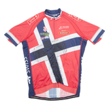 HUERZELER Cycling Mens Jersey Red 1/4 Zip XL