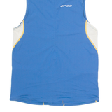 ORCA Cycling Mens Jersey Blue Sleeveless 1/4 Zip L