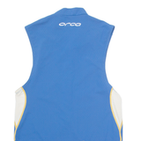 ORCA Cycling Mens Jersey Blue Sleeveless 1/4 Zip L