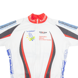 TEKER Cycling Mens Jersey White 1/4 Zip L