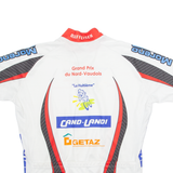 TEKER Cycling Mens Jersey White 1/4 Zip L