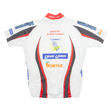 TEKER Cycling Mens Jersey White 1/4 Zip L