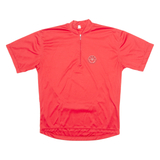 BIKE MEET Cycling Mens Jersey Red 1/4 Zip XL