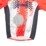 BRUNEX Cycling Mens Jersey Red 90s 1/4 Zip M