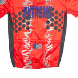 BRUNEX Cycling Mens Jersey Red 90s 1/4 Zip M